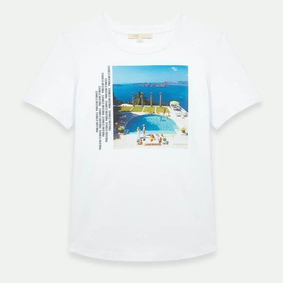 Maje x Slim Aarons Poolside Stories T-Shirt - Picture 2 of 6